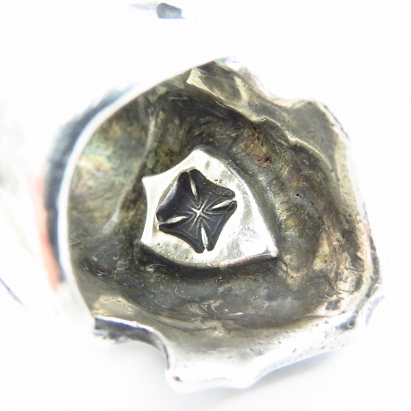 実際に弊社で買取させて頂いたL.S.D/ラウドスタイルデザイン LOUDER RING/ラウダーリング/スカル 11.5号の画像 5枚目