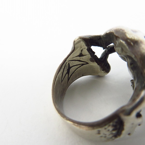 実際に弊社で買取させて頂いたCRAZY PIG/クレイジーピッグ フロッグスカルリング 19号の画像 5枚目