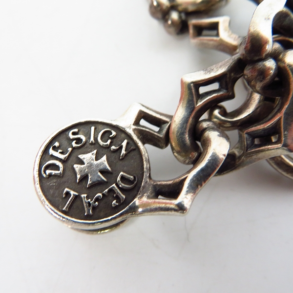 実際に弊社で買取させて頂いたDEALDESIGN/ディールデザイン エフソリッドブレスレット SV925の画像 2枚目