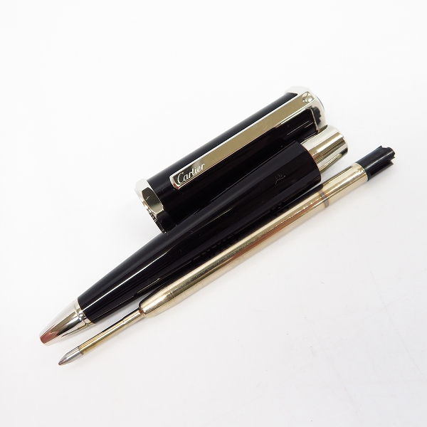 実際に弊社で買取させて頂いたCartier/カルティエ サントス デュモン コンポジット ツイスト式ボールペン シルバー OP000051の画像 5枚目