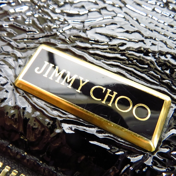 実際に弊社で買取させて頂いたJIMMY CHOO/ジミーチュウ エナメル（レザー ）ハンドバッグの画像 5枚目