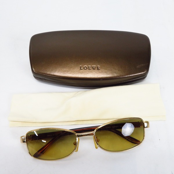 実際に弊社で買取させて頂いたLOEWE/ロエベ サングラス SLW021 col.200の画像 9枚目