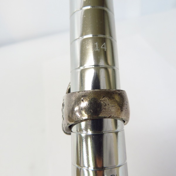 実際に弊社で買取させて頂いたCRAZY PIG/クレイジーピッグ スカル＆スネークリング 15.5-16号の画像 9枚目