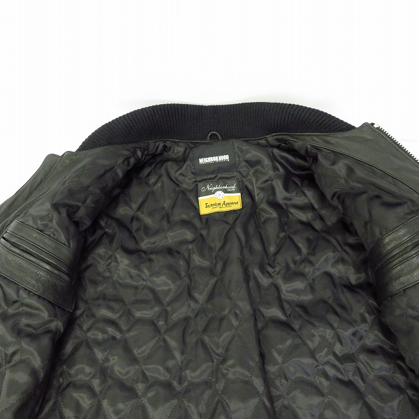 NEIGHBORHOOD/ネイバーフッド FILTHY レザー ジップアップ ジャケット