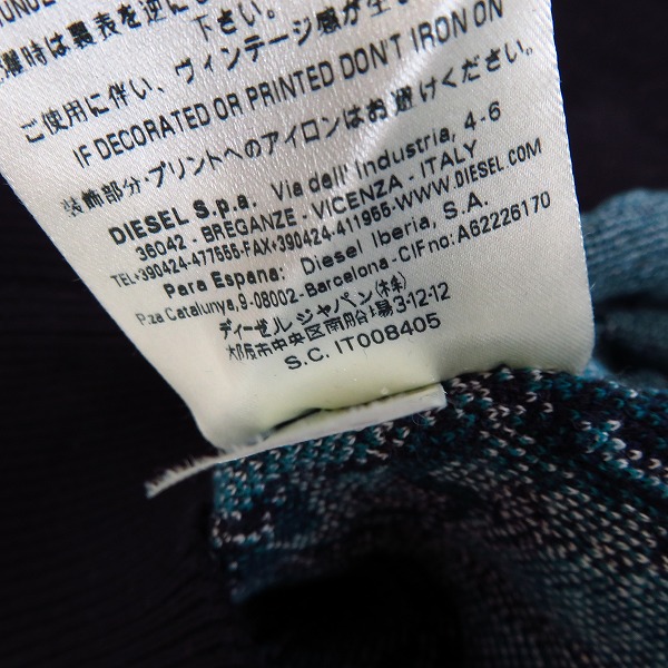 実際に弊社で買取させて頂いたDIESEL BLACK GOLD/ディーゼル ブラックゴールド コットンニット/Sの画像 4枚目