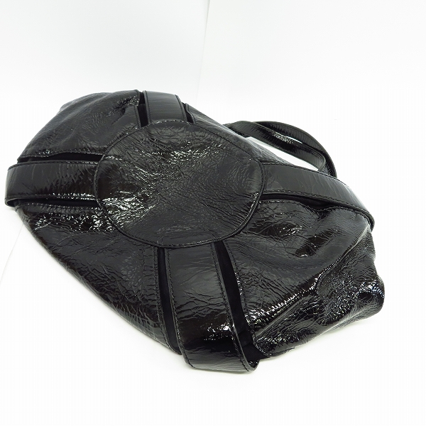 実際に弊社で買取させて頂いたJIMMY CHOO/ジミーチュウ エナメル（レザー ）ハンドバッグの画像 3枚目
