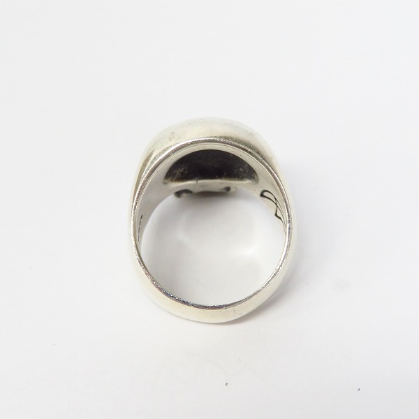 実際に弊社で買取させて頂いたCRAZY PIG/クレイジーピッグ LARGE EVIL SKULL/ラージ エビル スカルリング 16号の画像 3枚目