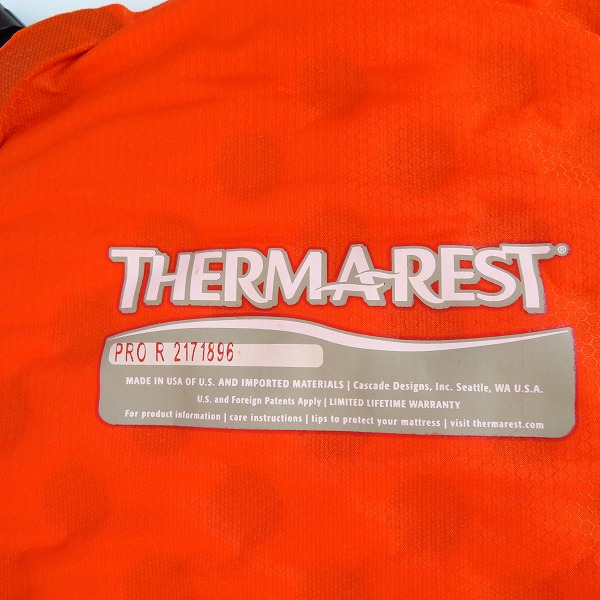 実際に弊社で買取させて頂いた【ジャンク】Thermarest/サーマレスト PRO R 2171896 登山用寝具 マットレスの画像 1枚目