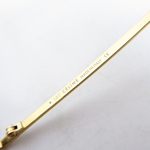 実際に弊社で買取させて頂いたCELINE/セリーヌ 眼鏡/メガネフレーム ブラウンデミ×ゴールド CL-50001U/Col.052の画像 4枚目