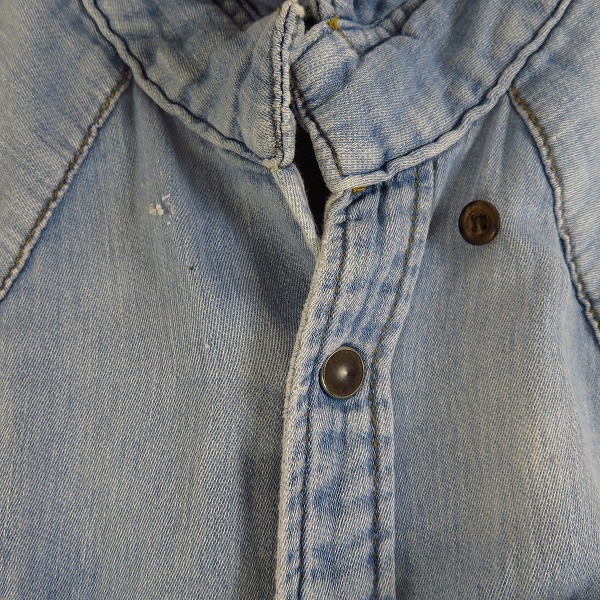 実際に弊社で買取させて頂いたjunhashimoto/ジュンハシモト ロングスリーブ デニムシャツ コットン/2の画像 4枚目