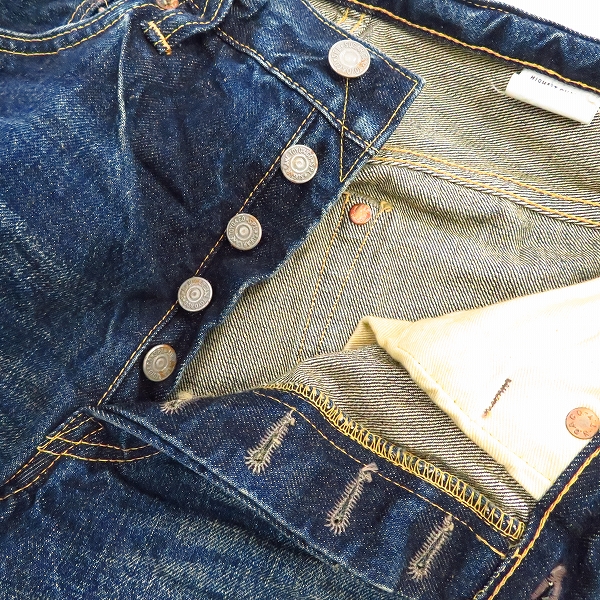 実際に弊社で買取させて頂いた【未使用】SUGAR CANE/シュガーケーン ロンスターデニムパンツ SC41501 W29/L33の画像 2枚目