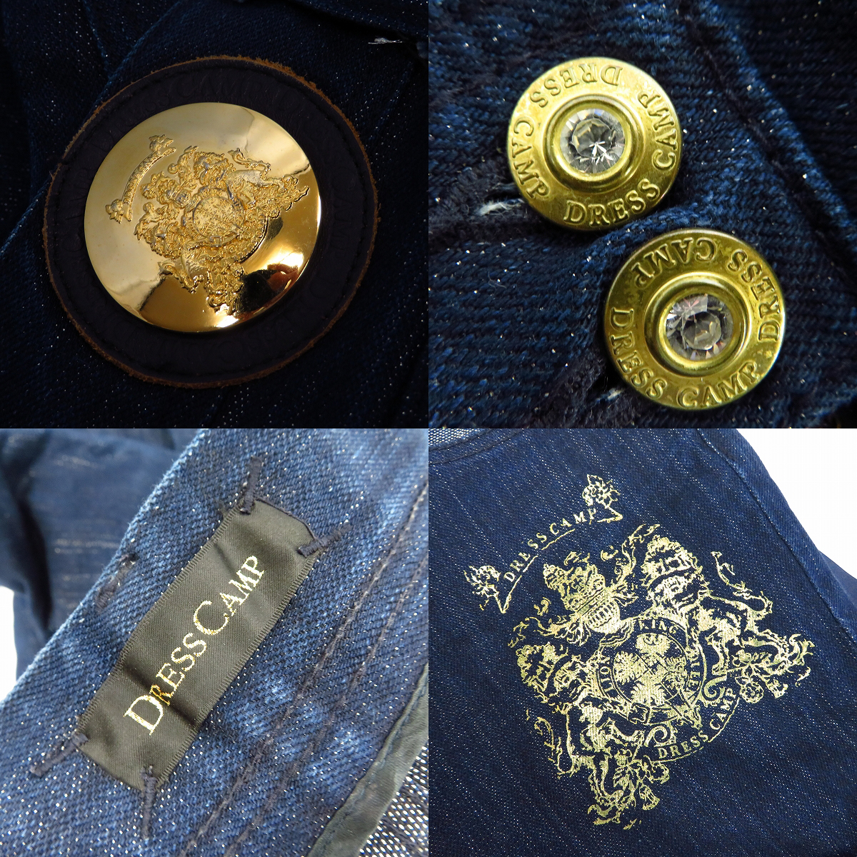 実際に弊社で買取させて頂いたDRESSCAMP/ドレスキャンプ 刺繍 装飾デニムパンツ 8276-260634/46の画像 4枚目