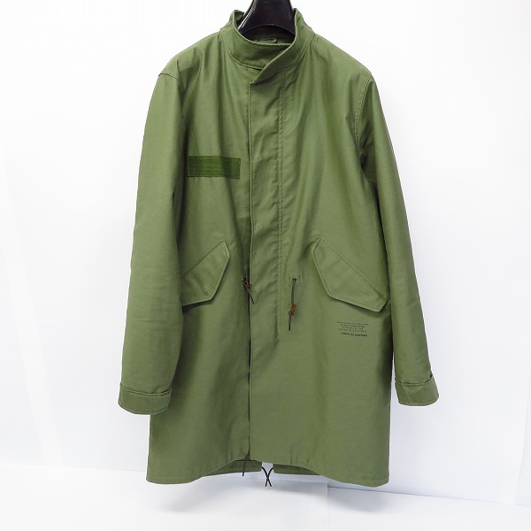 実際に弊社で買取させて頂いたuniform experiment/ユニフォームエクスペリメント UEN MILITARY STAND COLLAR COAT カーキ UE-178016/3