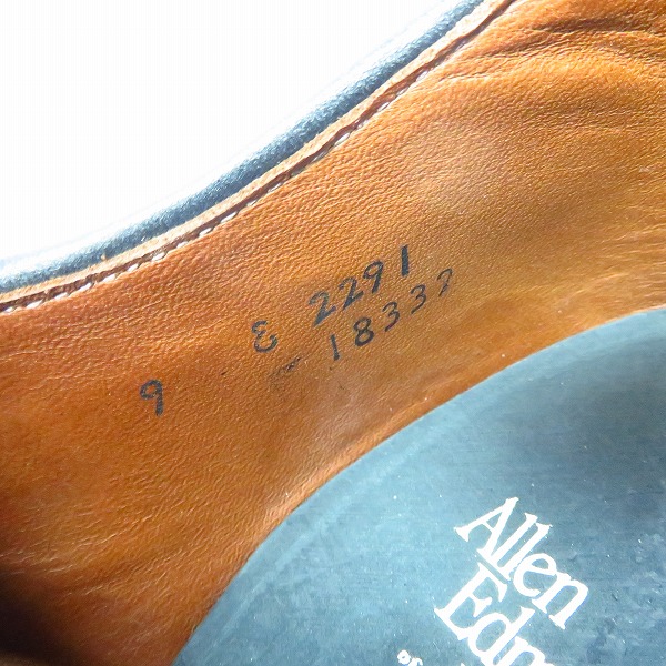 実際に弊社で買取させて頂いたALLEN EDMONDS/アレンエドモンド レザーレースアップシューズ/2291/9の画像 5枚目