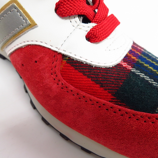 NEW BALANCE/ニューバランス チェック柄/ゴールド切替 スニーカー