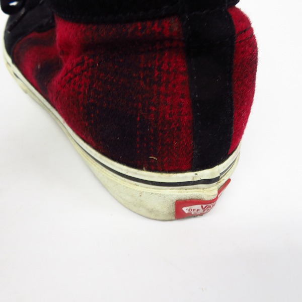実際に弊社で買取させて頂いたVANS/バンズ チャッカスニーカー チェック柄 V49CL BC 27の画像 7枚目