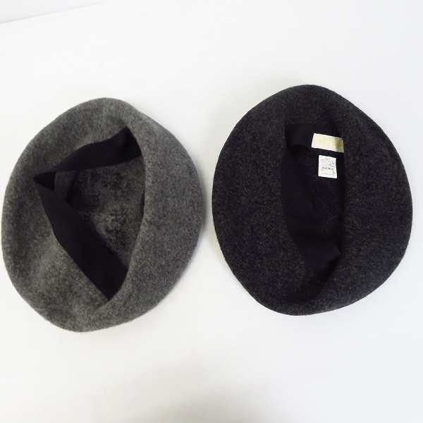 実際に弊社で買取させて頂いたCA4LA/カシラ ウールキャスケット/ウールベレー帽 5点セットの画像 4枚目