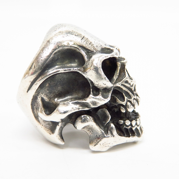 実際に弊社で買取させて頂いたL.S.D/ラウドスタイルデザイン LOUDER RING/ラウダーリング/スカル 11.5号の画像 4枚目