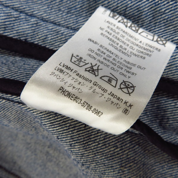 実際に弊社で買取させて頂いたGIVENCHY/ジバンシィ バックロゴ ダメージ加工 デニムジャケット/Gジャン/17F 1006 469/Sの画像 5枚目