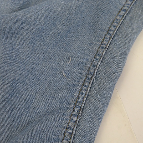 実際に弊社で買取させて頂いたjunhashimoto/ジュンハシモト ロングスリーブ デニムシャツ コットン/2の画像 6枚目