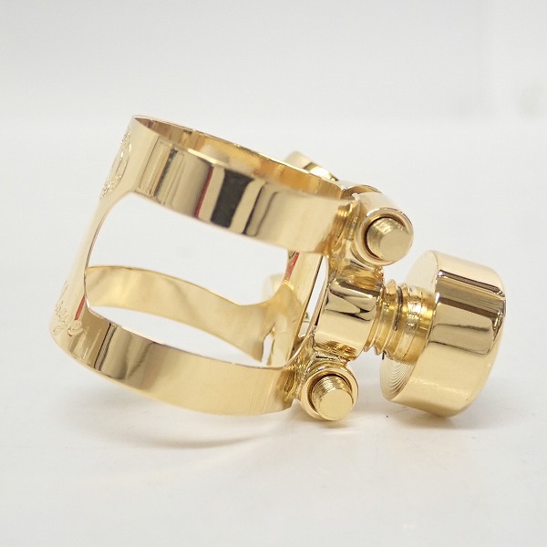 実際に弊社で買取させて頂いた【美品】BULLSEYE/ブルズアイ BULLS EX/ブルズEX SELMER SOP ソプラノサックス用 リガチャーの画像 2枚目