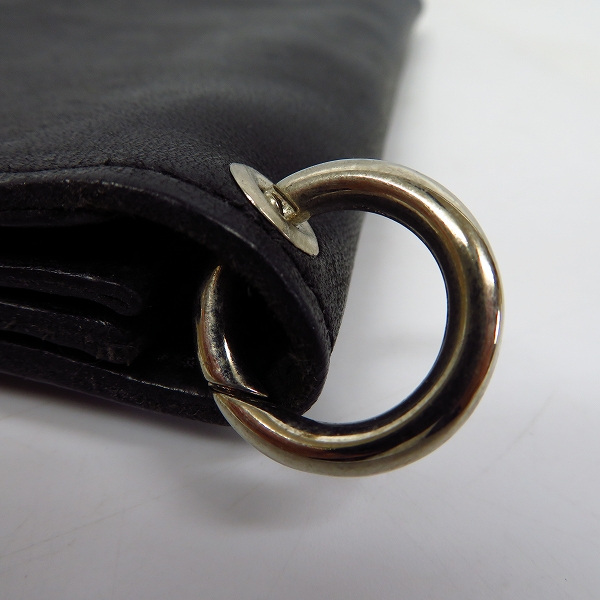 実際に弊社で買取させて頂いたHTC/エイチティーシー フラワースタッズ レザーロングウォレット/長財布の画像 8枚目