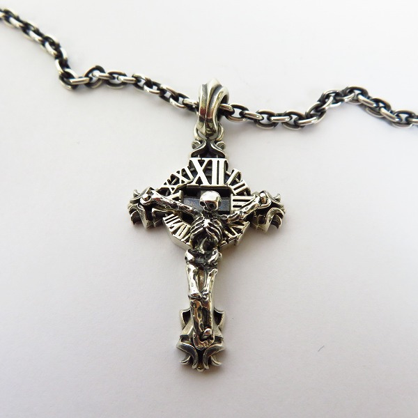 実際に弊社で買取させて頂いたDEAL DESIGN/ディールデザイン 12周年限定 クロックリバイブ スカル ペンダント/チェーン付きの画像 1枚目