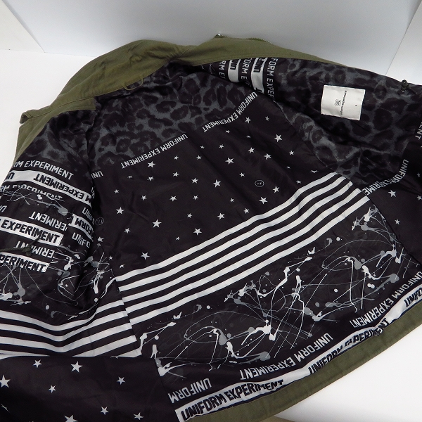実際に弊社で買取させて頂いたuniform experiment/ユニフォームエクスペリメント 16SS ミリタリージャケット ワッペン/4の画像 2枚目