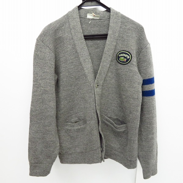 実際に弊社で買取させて頂いたLACOSTE/ラコステ ウール ニットカーディガン グレー 3