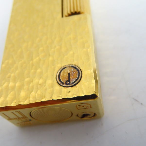 実際に弊社で買取させて頂いたdunhill/ダンヒル Rollagas/ローラ ハンマートーン ガスライター ゴールドの画像 7枚目