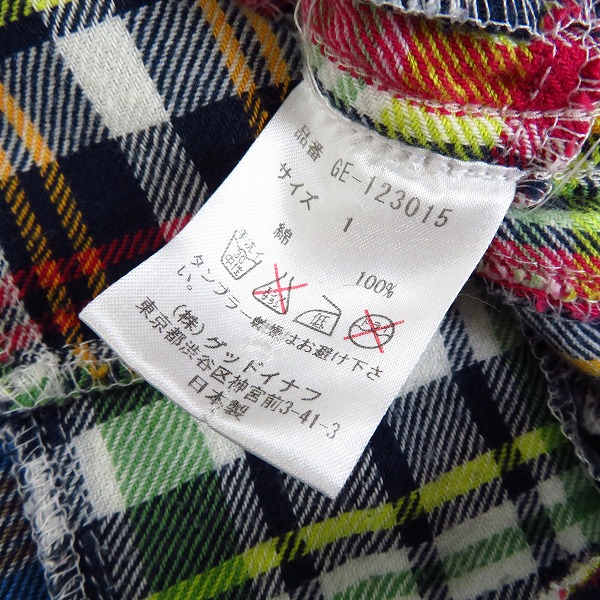 実際に弊社で買取させて頂いたGOODENOUGH/グッドイナフ チェック柄 ワークシャツ/1の画像 3枚目