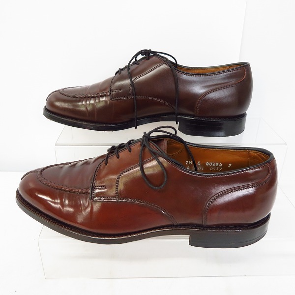 実際に弊社で買取させて頂いたAllen Edmonds/アレンエドモンズ Vチップ レザーシューズ/7.5の画像 3枚目