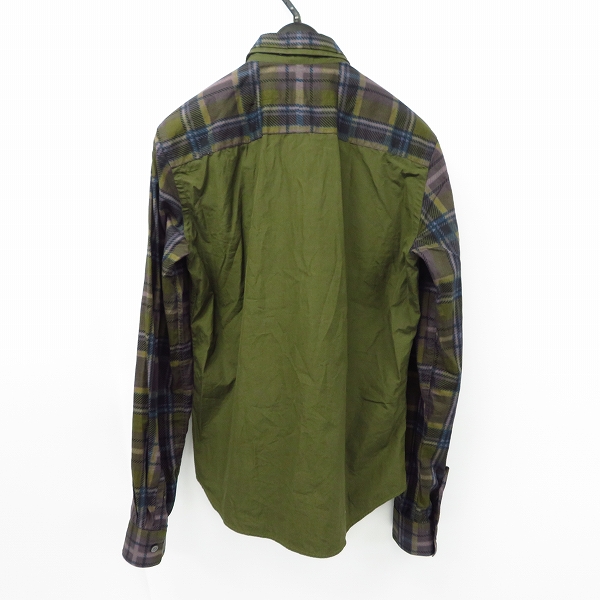 実際に弊社で買取させて頂いたGIVENCHY/ジバンシィ コットン チェック切替 長袖シャツ15/38の画像 1枚目