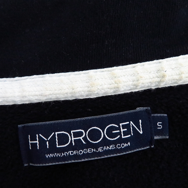 実際に弊社で買取させて頂いたHYDROGEN/ハイドロゲン ロゴ/スカル刺繍 ダメージ加工 スウェットジップパーカー/Sの画像 4枚目