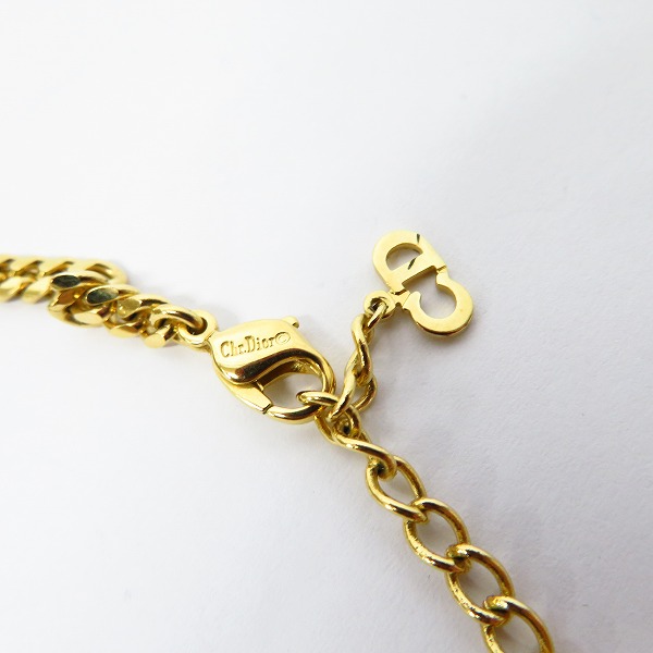 実際に弊社で買取させて頂いたChristian Dior/クリスチャンディオール オールド ゴールドネックレスの画像 3枚目
