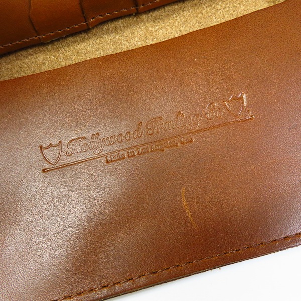 実際に弊社で買取させて頂いたHTC/エイチティーシー スタッズ レザーロングウォレット/長財布 ブラウンの画像 6枚目
