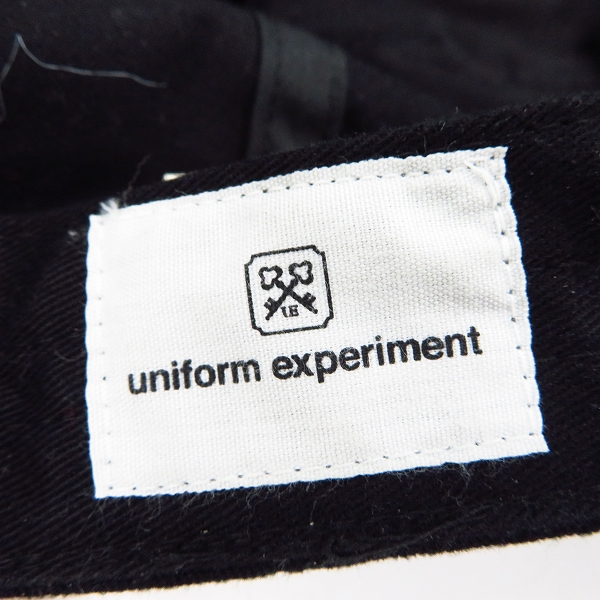 実際に弊社で買取させて頂いたuniform experiment/ユニフォームエクスペリメント 17AW TYPOGRAPHY CAP ブラックの画像 4枚目