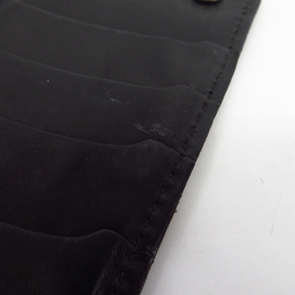 実際に弊社で買取させて頂いたHTC/エイチティーシー フラワースタッズ レザーロングウォレット/長財布の画像 6枚目