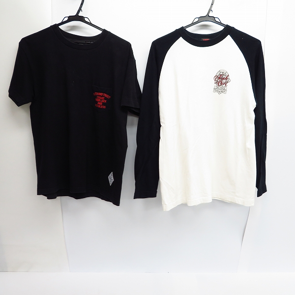 実際に弊社で買取させて頂いたCRIMIE/クライミー 胸ポケット プリント Tシャツ/ロングスリーブ カットソー/M/L 2点セット