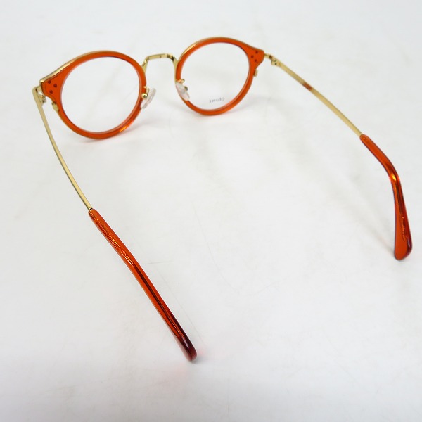 実際に弊社で買取させて頂いたCELINE/セリーヌ 眼鏡/メガネフレーム オレンジ系×ゴールド CL-50001U/Col.042の画像 1枚目