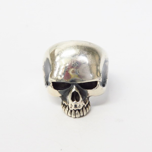 実際に弊社で買取させて頂いたCRAZY PIG/クレイジーピッグ LARGE EVIL SKULL/ラージ エビル スカルリング 16号の画像 1枚目