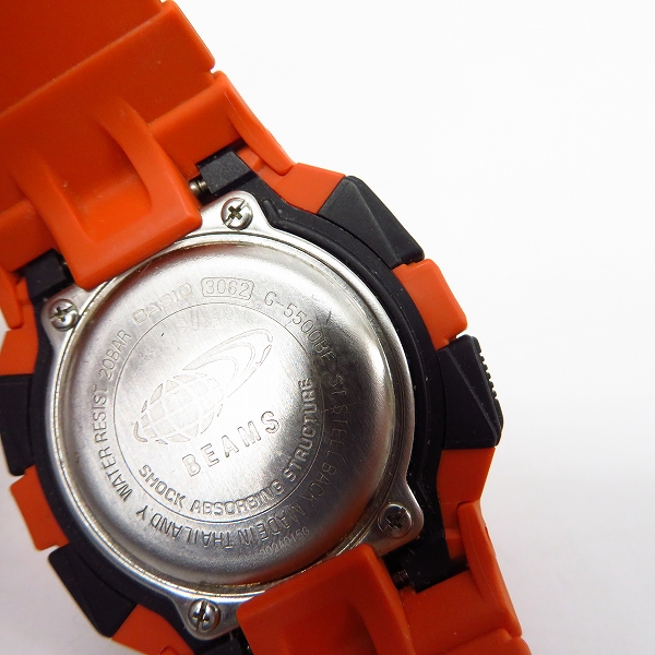 実際に弊社で買取させて頂いたG-SHOCK×BEAMS/Gショック×ビームス コラボ 別注 スピードモデル/タフソーラー G-5500BEの画像 6枚目