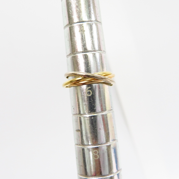 実際に弊社で買取させて頂いた【証明書付き】Cartier/カルティエ トリニティリング K18 7号の画像 5枚目