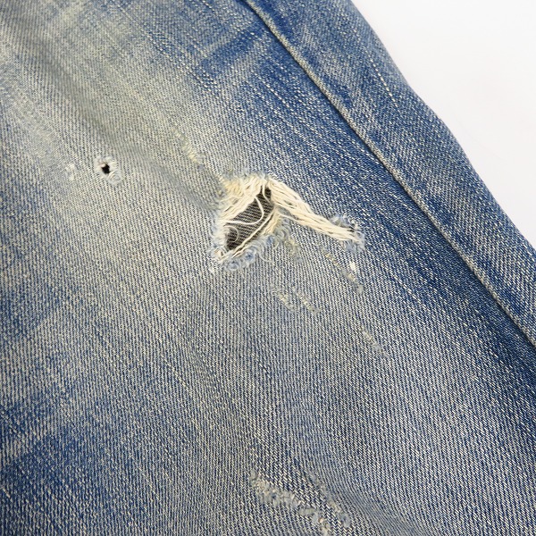 実際に弊社で買取させて頂いたLOUNGE LIZARD/ラウンジリザード ダメージ加工 スリム デニムパンツ/2の画像 8枚目
