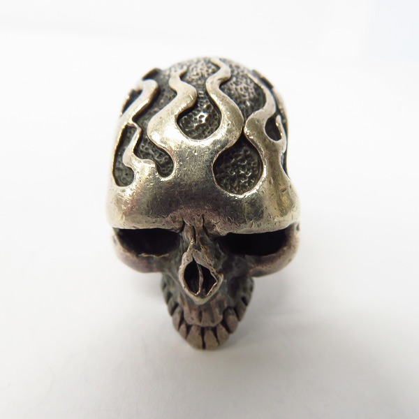 実際に弊社で買取させて頂いたCRAZY PIG/クレイジーピッグ フレイムドスカルリング 21号の画像 1枚目