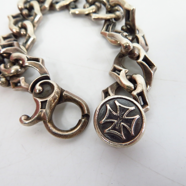 実際に弊社で買取させて頂いたDEALDESIGN/ディールデザイン エフソリッドブレスレット SV925の画像 1枚目