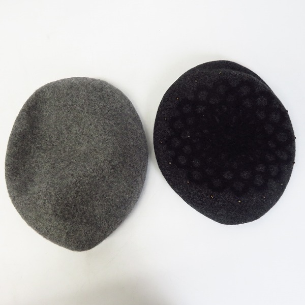 実際に弊社で買取させて頂いたCA4LA/カシラ ウールキャスケット/ウールベレー帽 5点セットの画像 3枚目