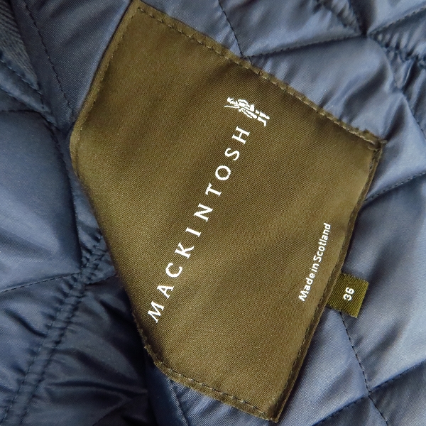 実際に弊社で買取させて頂いたMACKINTOSH SCOTLAND/マッキントッシュ キルティングジャケット/36の画像 3枚目