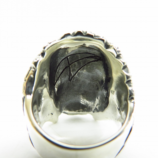 実際に弊社で買取させて頂いた【ギャラ付】CRAZY PIG/クレイジーピッグ INDIAN CHIEF/インディアンチーフ リング #134/18号の画像 5枚目