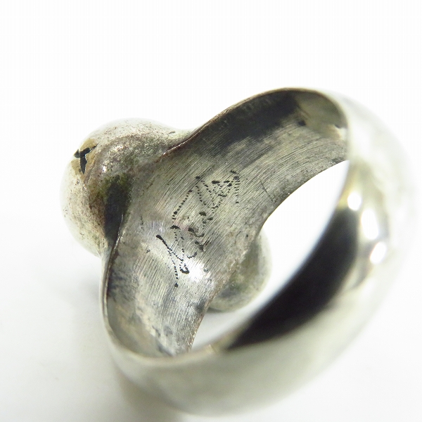 実際に弊社で買取させて頂いたSTANLEY GUESS/スタンリーゲス ラージスカル リング 12.5号の画像 5枚目